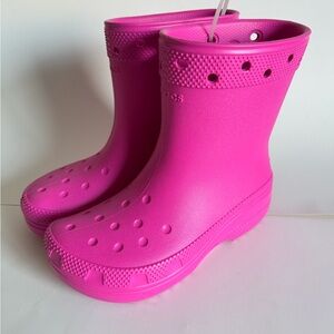 CROCS Kids Fuchsia Rain Boots